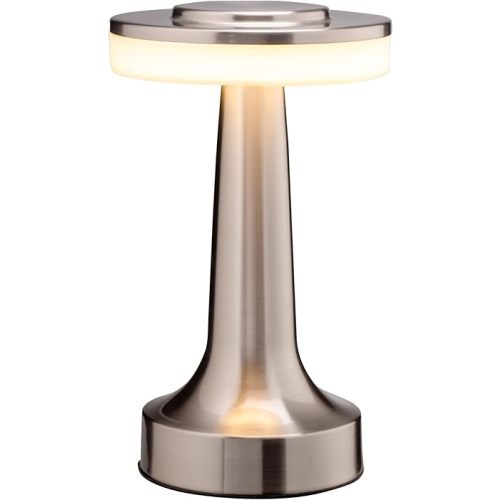 O’Bright Portable LED Table Lamp with Touch Sensor, 3-Levels Brightness, Rechargeable Battery Up to 48 Hours Usage, Night Light for Kids Nursery, Nightstand Lamp, Bedside Lamp (Silver)