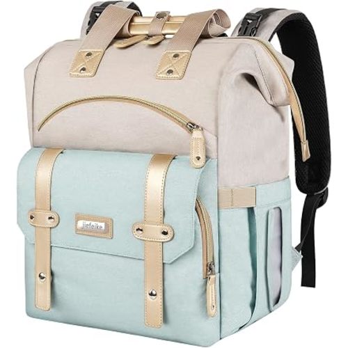 Jiefeike Girls Diaper Backpack,Travel Backpack Diaper Bag for Dad Mom Baby Boys,Insulated Pockets Portable Baby Nappy Bags RFID Anti-Theft Water-Resistant Pocket Stroller Straps