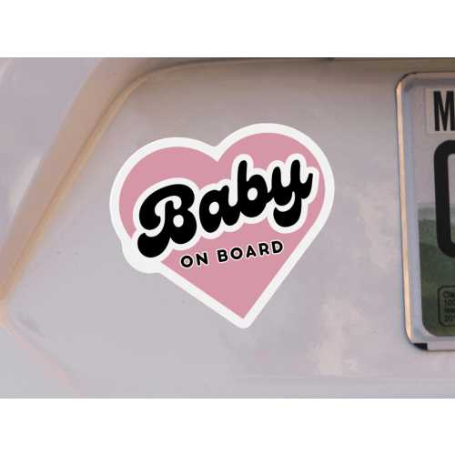 Baby On Board Car Magnet or Bumper Sticker Weatherproof Vinyl Baby Safety Sign