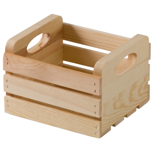 8" Wood Crate with Cutout Handles by Make Market®