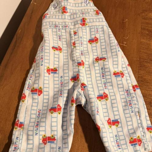 Vintage corduroy Adorable fire truck overalls for...