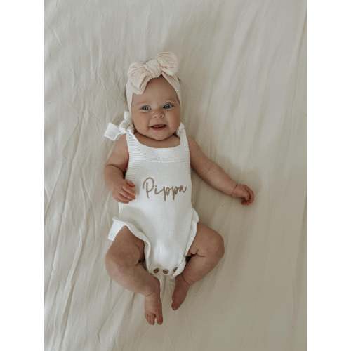FLO FRILL ROMPER | WHITE – Petite + Co
