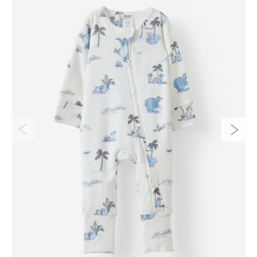 Disney Long Sleeve Zip Romper