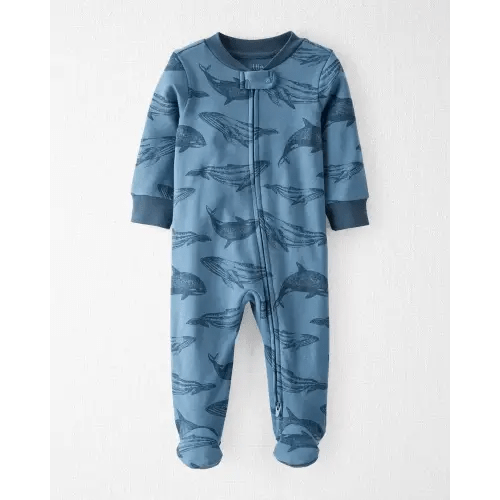 Organic Cotton Sleep & Play - 9M - Whale Print