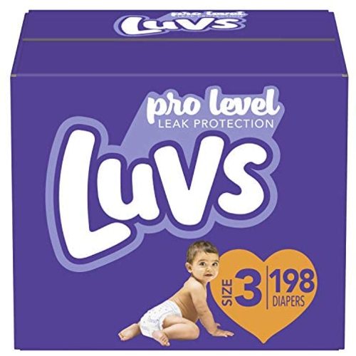 Diapers Size 3, 198 Count - Luvs Ultra Leakguards Disposable Baby Diapers