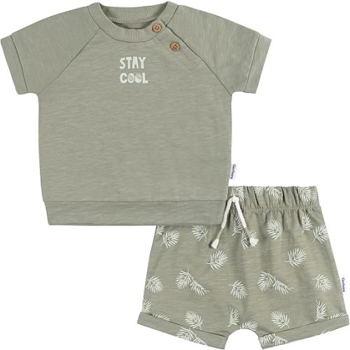 Gerber baby-boys Toddler T-shirt and Shorts Set