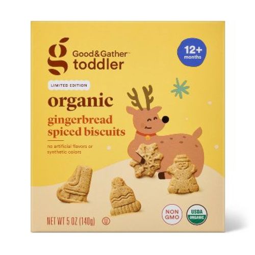 Organic Gingerbread Spiced Toddler Biscuits - 5oz - Good & Gather™