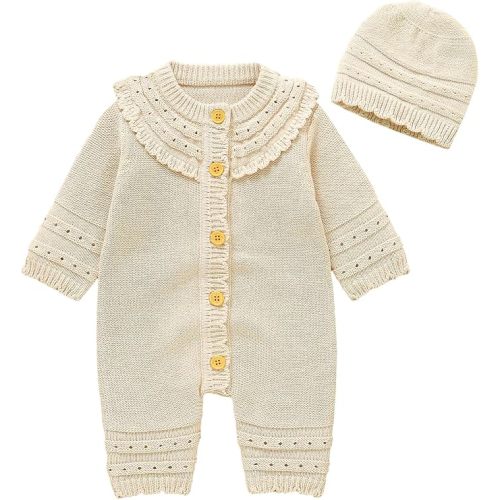 Conjunto de suéter de punto de algodón para bebé