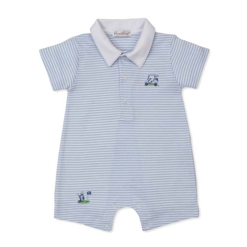 Golf Championship Blue Stripe Playsuit w/ Collar