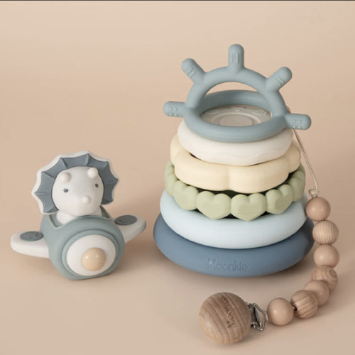 Dino Stacking Teething Rings