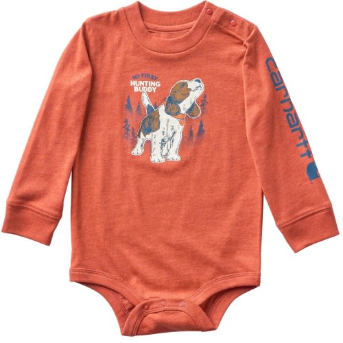Boys' Long Sleeve Dog Bodysuit (Baby)