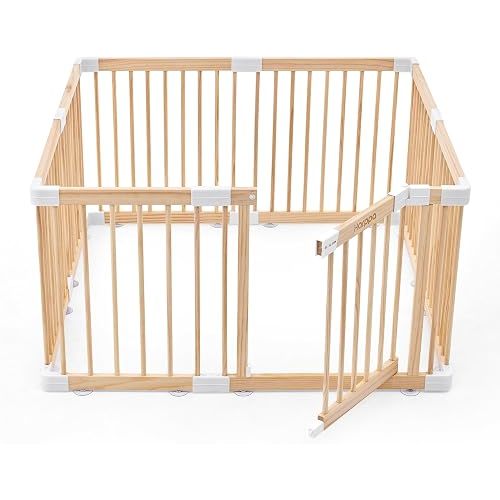 HARPPA Grovi Wooden Playpen, Play Yard, Playpen for Babies and Toddlers