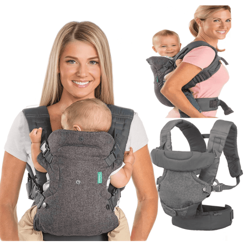 Flip 4-in-1 Light & Airy Convertible Baby Carrier, Baby Carrier for Newborn to Toddler