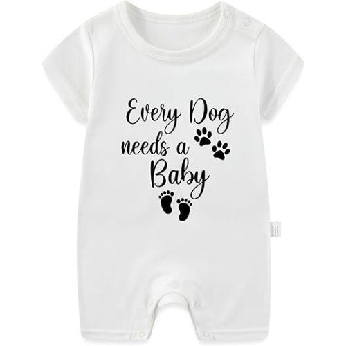 Every Dog Needs A Baby Essentials Bodysuit, Gender Neutral Baby Clothes, Cute Infant Unisex Short Sleeve Sports Suit