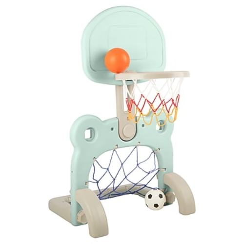 Hey! Play! 2-in-1 Basketball Hoop and Soccer Goal