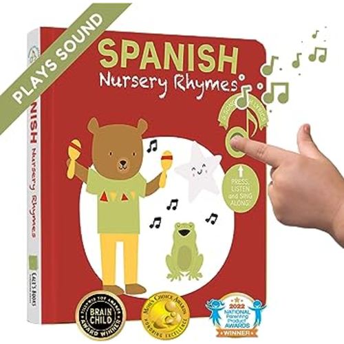 Cali's Books Spanish Nursery Rhymes 2: Bilingual Baby Books in Spanish with English Translation | Learn Spanish for Kids, Spanish Books for Toddlers 1-3 | 6 Canciones Infantiles en Español