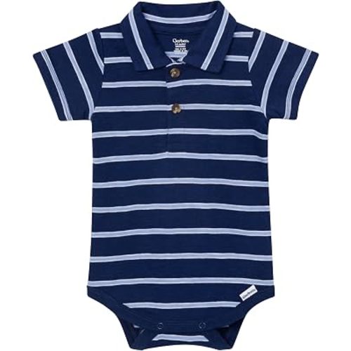 Gerber Baby Boys' Short Sleeve Polo Bodysuit