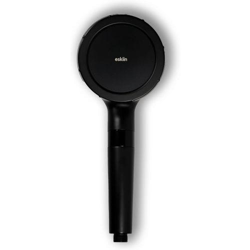 Eskiin Filtered Shower Head - Best HandHeld Shower Head With Filters For Healthy Hair & Skin - High Pressure - Reduce Dandruff, Protect Colored Hair, And Soothe Dry Skin (Black)