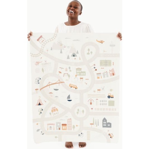 Boulevard Print Leather Play Mat