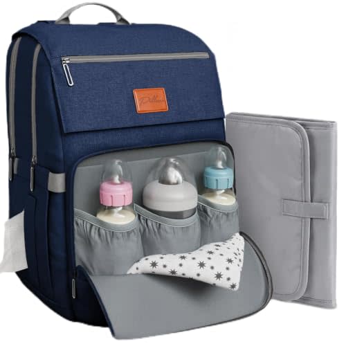 Baby Diaper Bag Backpack - Baby Bag for Girls & Boys, Large Waterproof | Diaper Backpack - Baby Shower Gifts for Boys & Registry Must Haves - Travel Diaper Bags with Changing Pad - Newborn Stuff