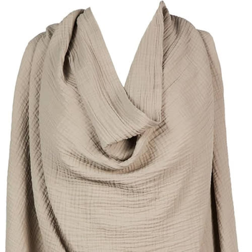 snuggle me® Nursing Cover - 100% Organic Cotton Muslin Nursing Cover Up for Breastfeeding with a BPA-free Silicone Teether Ring, Ultra-soft & Lightweight (33.5″ × 39.4″)