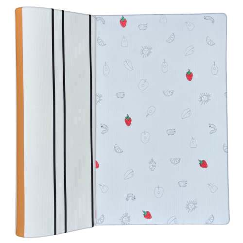 World of Eric Carle X Little Bot Baby Play Mat (Ofie Mat, Caterpillar Doodle + Stripe)