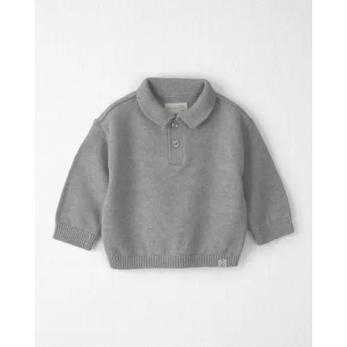 Baby Organic Cotton Sweater Knit Polo - Little Planet | Carter's
