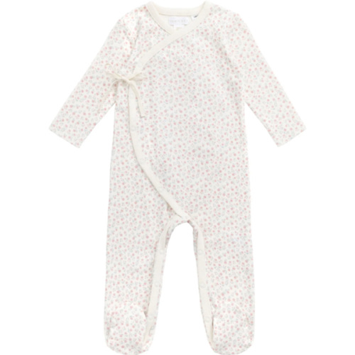 Organic Cotton Wrap Onepiece - Posy Garden Pink – Jamie Kay USA
