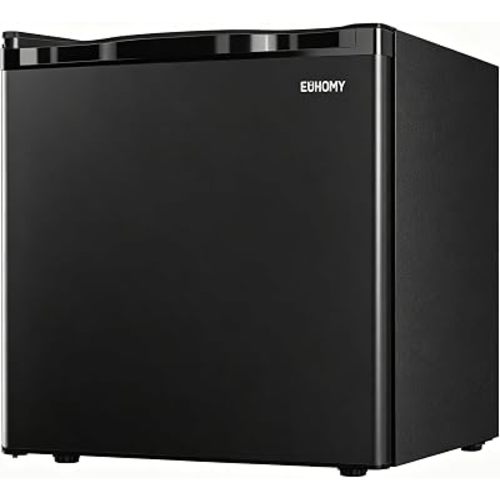 EUHOMY 1.7 Cu.Ft Mini Fridge, Compact Refrigerator for Dorm, Black