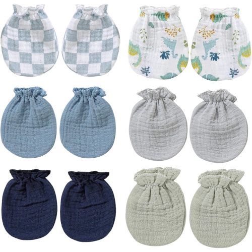 Baby Mittens Newborn No Scratch, Cotton Infant Gloves 0-6 Months