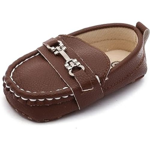 Infant Boys and Girls Oxford Shoes PU Leather Loafers Dress Shoes are Suitable for Crawling, Wedding Dress, Birthday Parties and Any Occasion