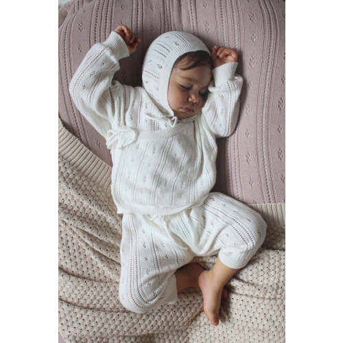 Luna + Luca White Pointelle Matching Set for Baby – EasyTot