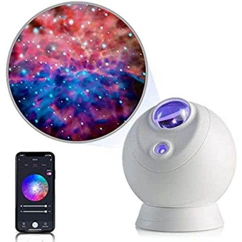 BlissLights Sky Lite Evolve - Galaxy Projector, LED Nebula, WiFi App, Home Theater Room and Night Light Gift (Blue Stars)