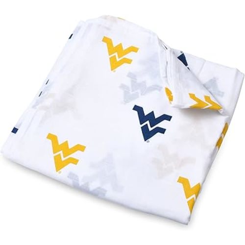 West Virginia University Swadde Blanket - Gold and Blue Flying WV 47x47in