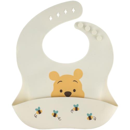 Winnie The Pooh Silicone Baby Bib, Ages 3 Months and Older