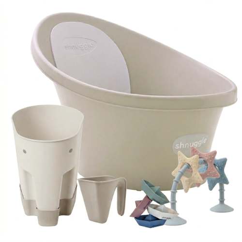 Shnuggle Newborn Bundle: Baby Bath & Accessories Bundle - 5-Piece Set – Shnuggle USA