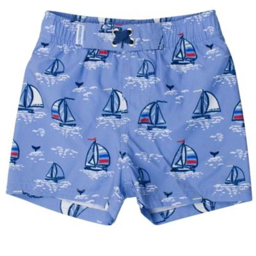 Ruggedbutts Baby Boys Upf50+ Swim Trunks - Blue Seas the Day, 0-3m