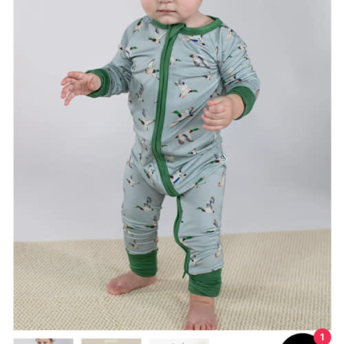 Convertible Zip Pajamas - Mallards – Goosies