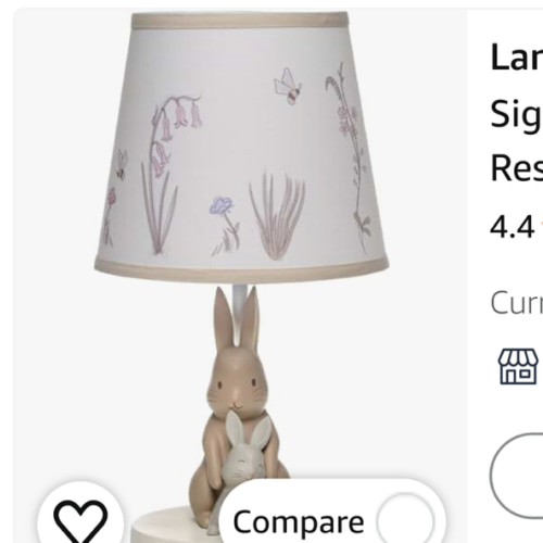 Bunny Hop Lamp with Shade