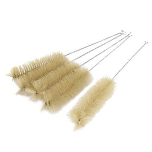 Unique Bargains Steel Nylon 14" Inches Long 5cm Dia Bristle Test Tube Bottle Cleaning Brush 5 Pcs
