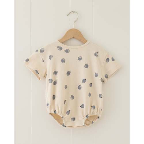 Relaxed Short Sleeve Bubble Romper Blueberries (0-3m)