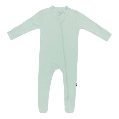 Zippered Footie in Sage | Baby Footie Pajamas | Kyte Baby | 3-6 M