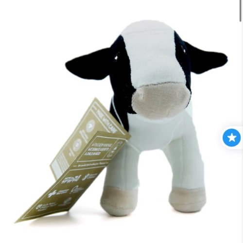 Organic Cow 12” | Cow Stuffed Animal | Bears for Humanity