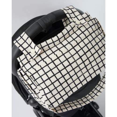 Kindred Bravely Baby Stroller Organizer Bag - Black Grid