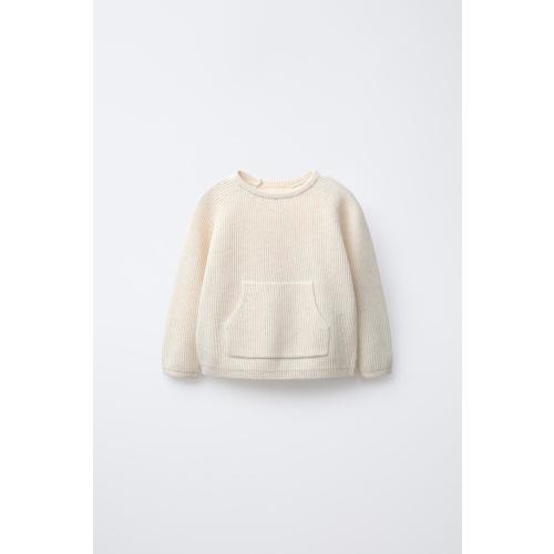 KNIT POCKET SWEATER - Light beige | ZARA United States