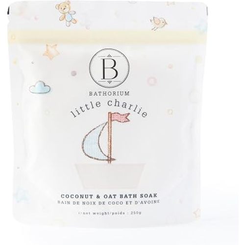 Bathorium Little Charlie Baby Bath Soak, Fragrance-Free, Soothing, 250g