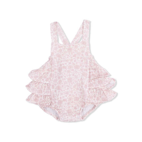 Ruffle Sunsuit, Harper Floral