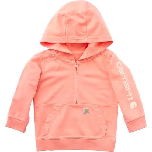 Carhartt Boys’ Long Sleeve Re-Engineered Garment Dye Half-Zip Sweatshirt
