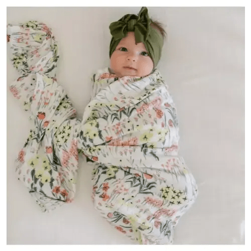 Brands We Love Bamboo Rayon Muslin Swaddle By Hope Roadside by Janie and Jack