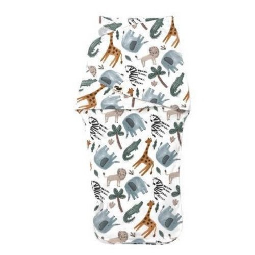 Norani Snugababe Swaddle Sleep Pod, Color: Safari Animals